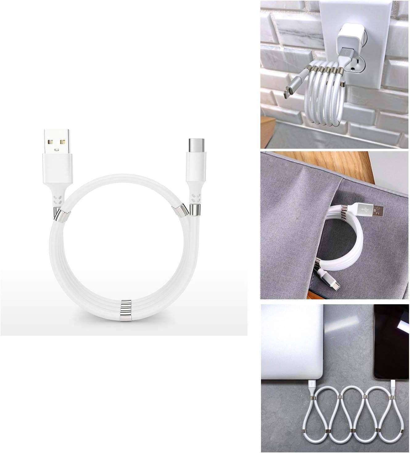 Câble de données magnétique USB C Magic Rope 