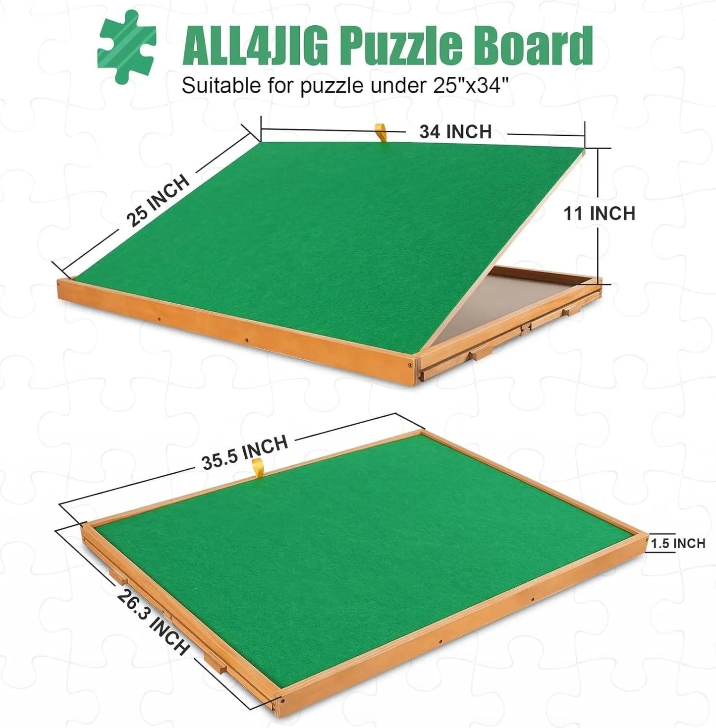 25 “x34” Adult Adjustable Puzzle Table